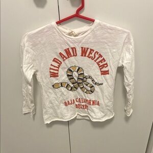 Zara kids White graphic l/s Shirt
